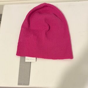 Rick Owens Hot Pink Wool Beanie